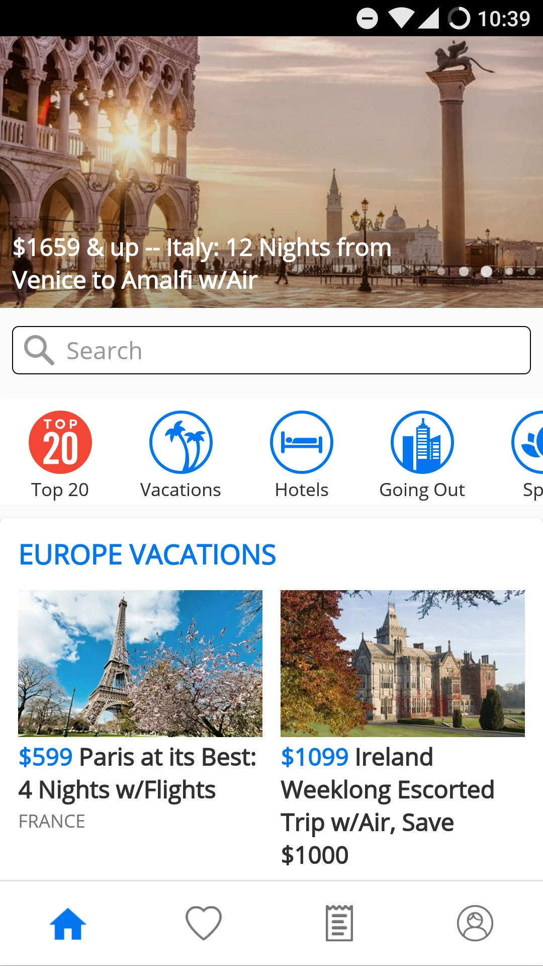 Travelzoo screenshot